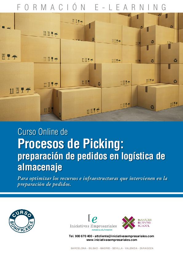 PROCESOS DE PICKING: PREPARACIÓN DE PEDIDOS EN LOGISTICA DE ALMACENAJE