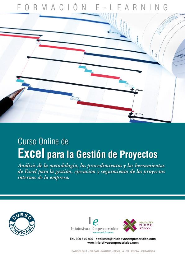 Excel para la Gestión de Proyectos