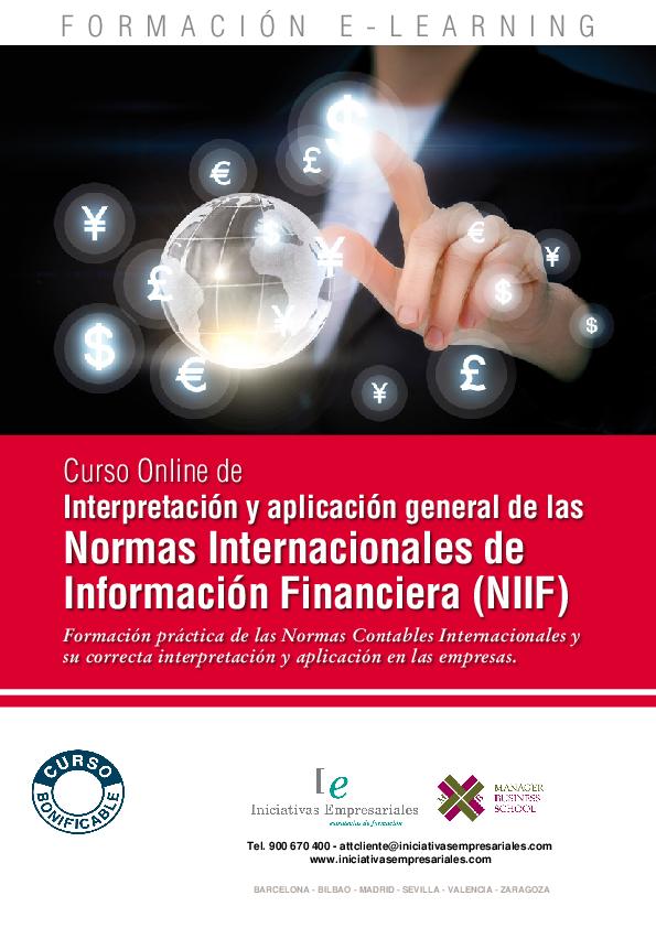 Interpretación y aplicación general de las Normas Internacionales de Información Financiera (NIIF)
