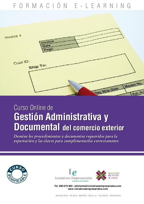 Gestión Administrativa y Documental del Comercio Exterior