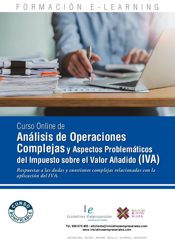 Análisis de Operaciones Complejas y Aspectos Problemáticos del Impuesto sobre el Valor Añadido (IVA)
