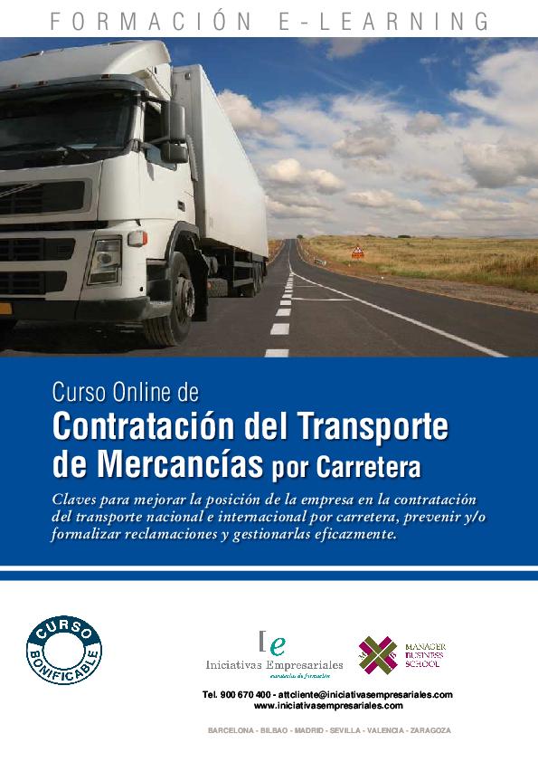 Contratación del Transporte de Mercancías por Carretera