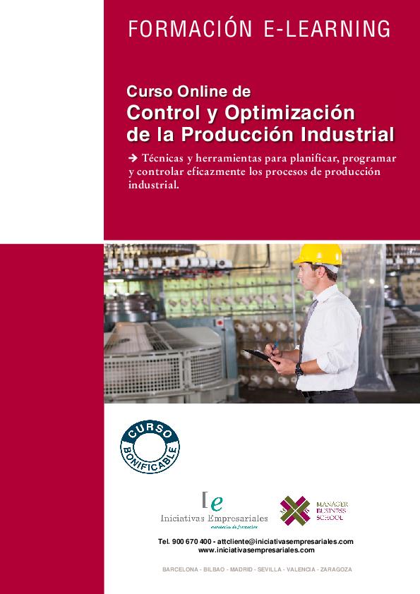Control y Optimización de la Producción Industrial