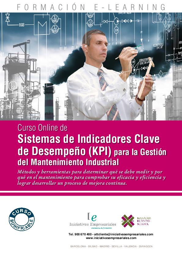 Sistemas de Indicadores Clave de Desempeño (KPI) para la Gestión del Mantenimiento Industrial