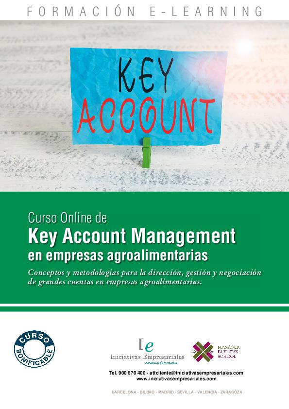 Key Account Management en empresas agroalimentarias