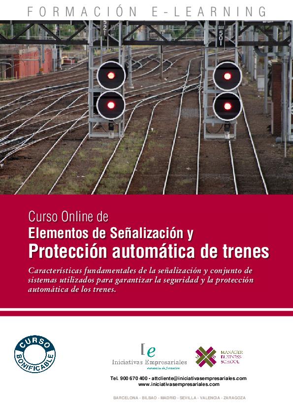 Elementos de Señalización y Protección automática de trenes