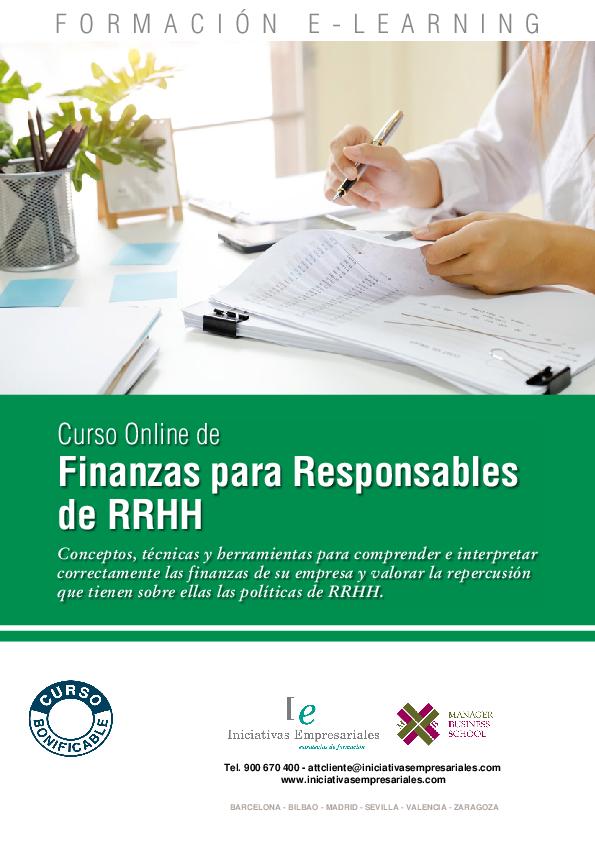 Finanzas para Responsables de RRHH