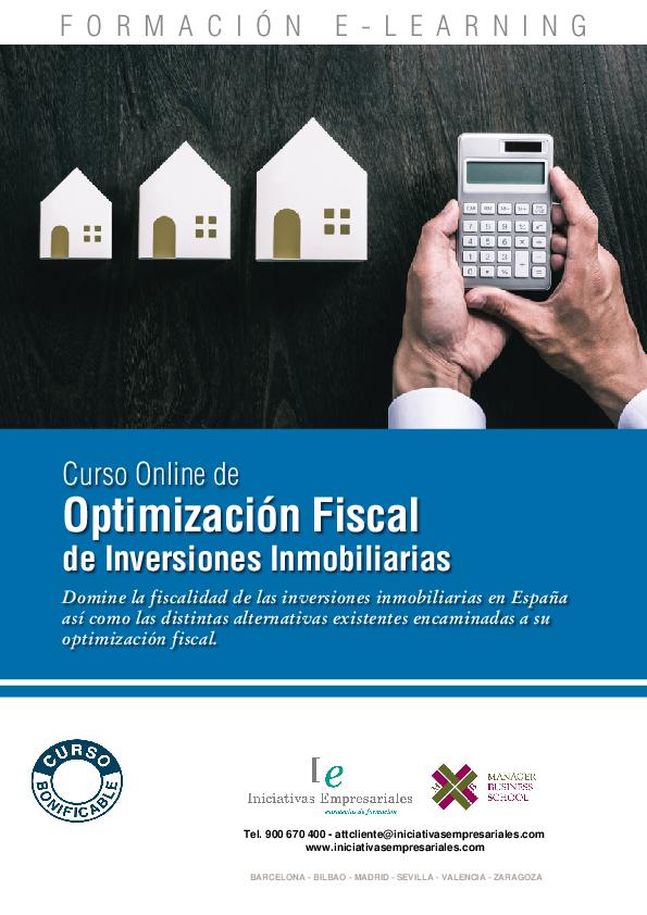 Optimización Fiscal de Inversiones Inmobiliarias