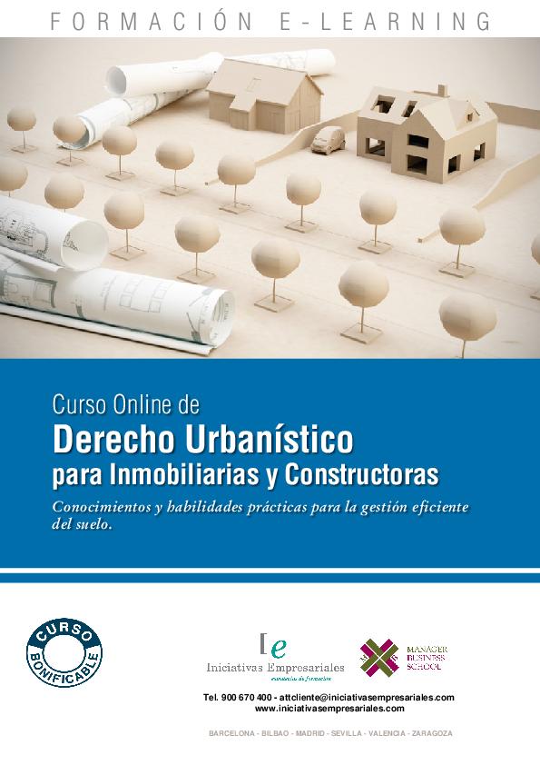 Derecho Urbanístico para Inmobiliarias y Constructoras
