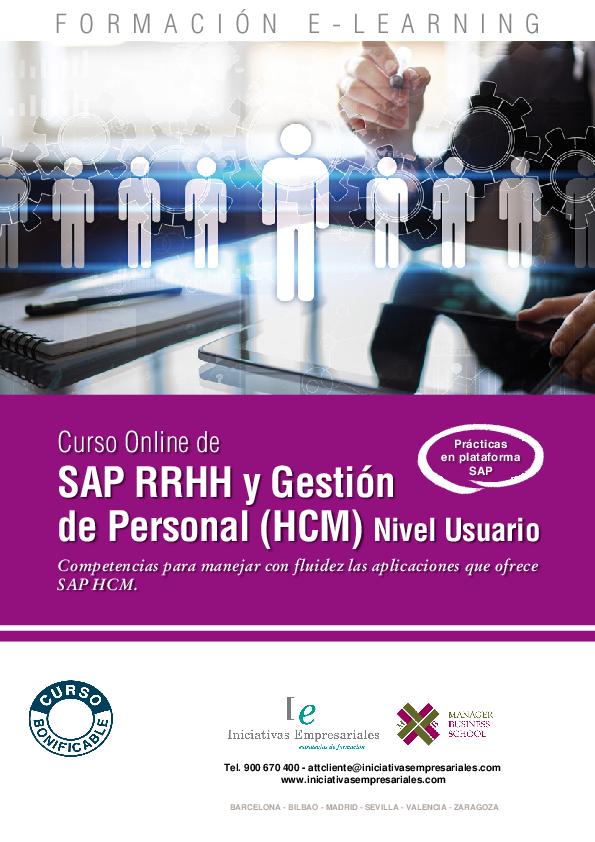 SAP RRHH y Gestión de Personal (HCM) Nivel Usuario
