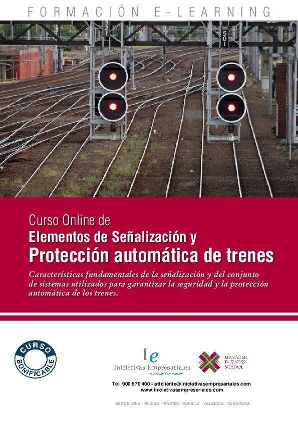 Elementos de Señalización y Protección automática de trenes