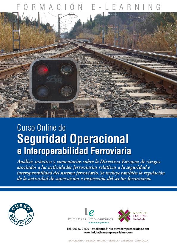 Seguridad Operacional e Interoperabilidad Ferroviaria
