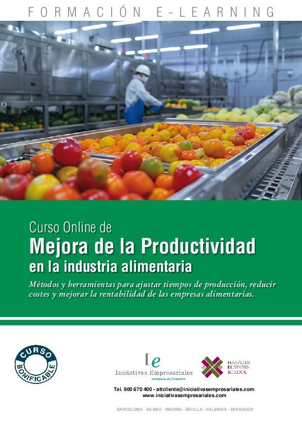 Mejora de la Productividad en la Industria Alimentaria