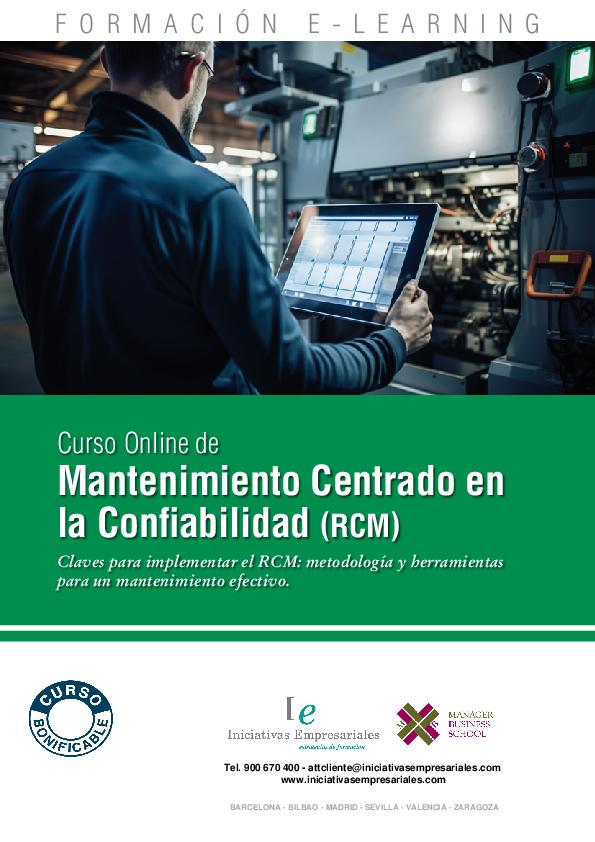 Mantenimiento Centrado en la Confiabilidad (RCM)