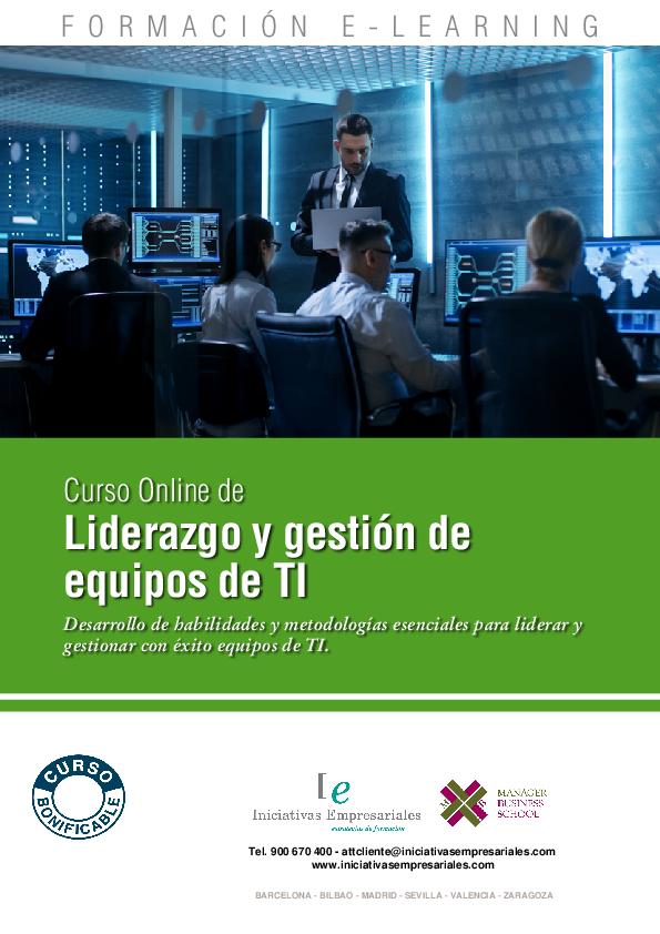 Liderazgo y gestión de equipos de TI