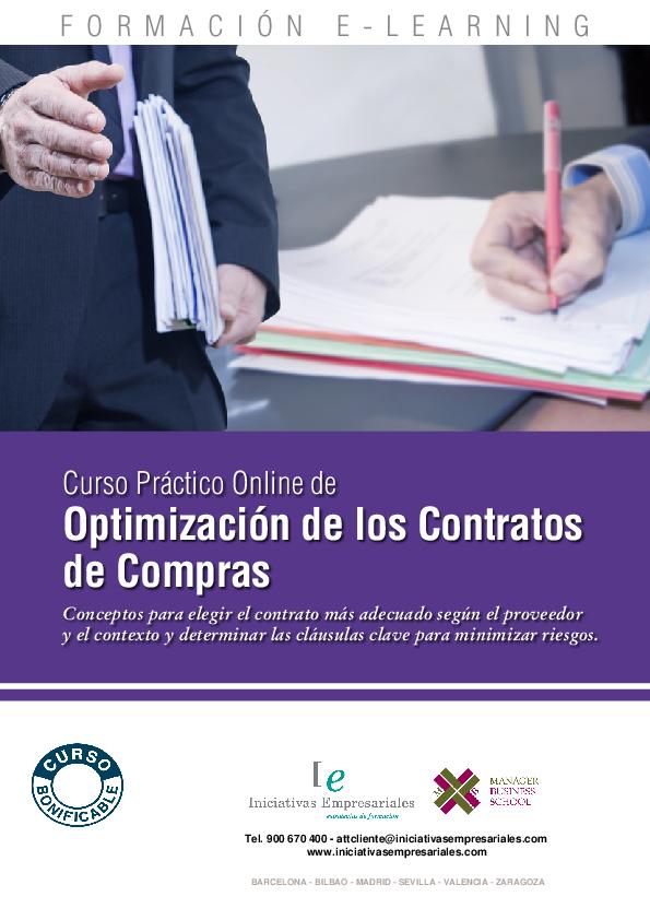 Optimización de los Contratos de Compras