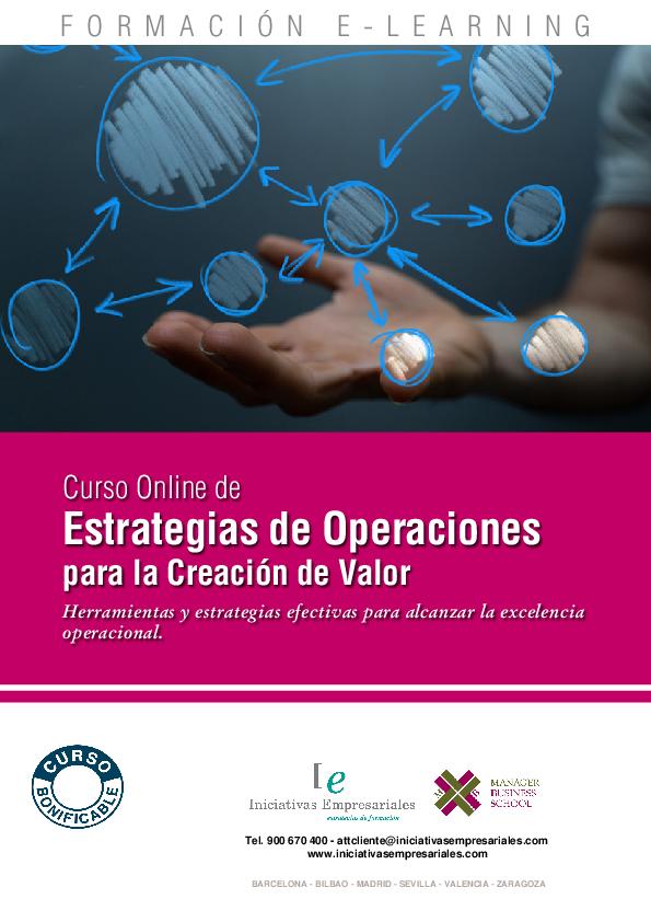 Estrategias de Operaciones para la Creación de Valor