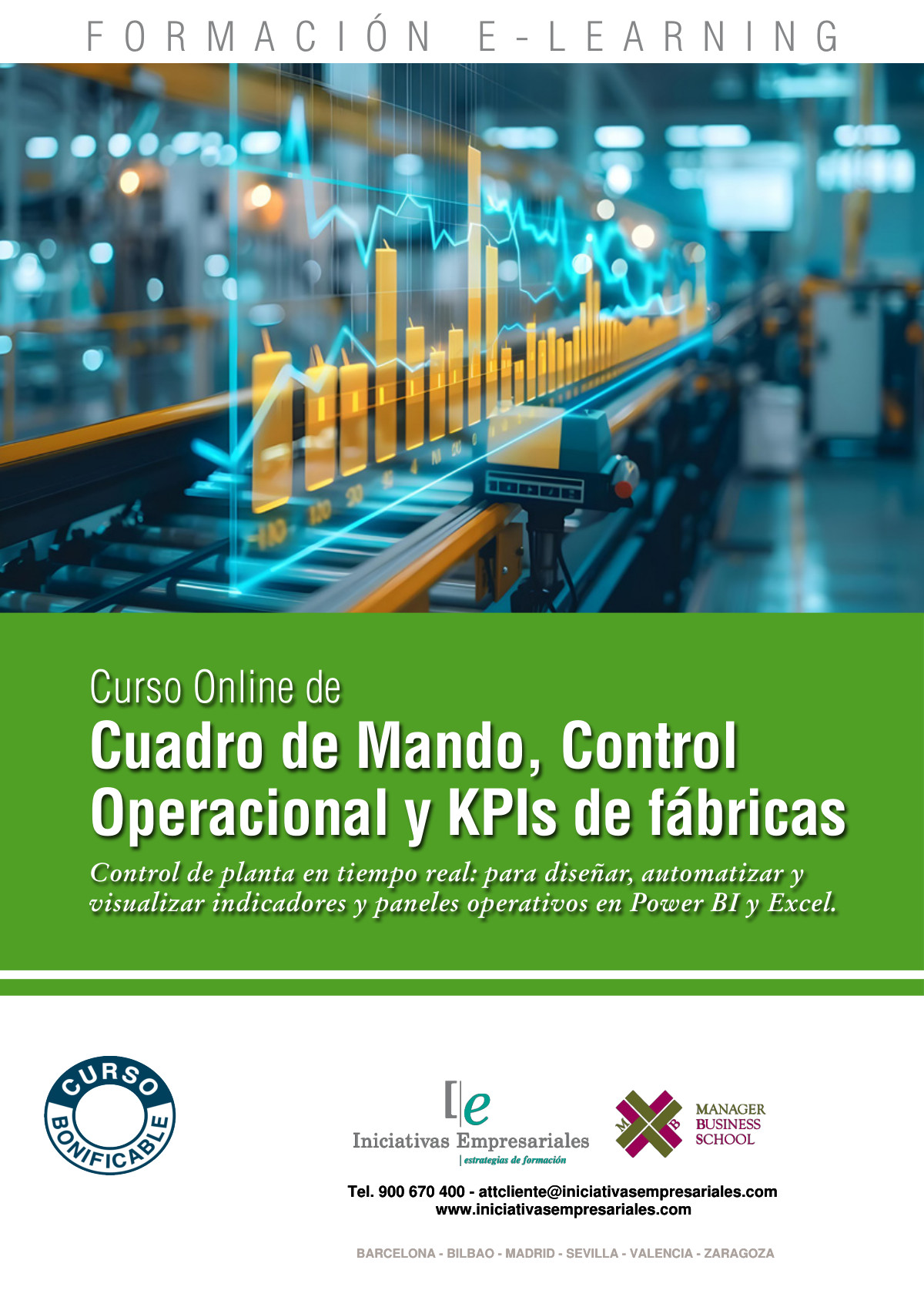 Cuadro de Mando, Control Operacional y KPIs de fábricas