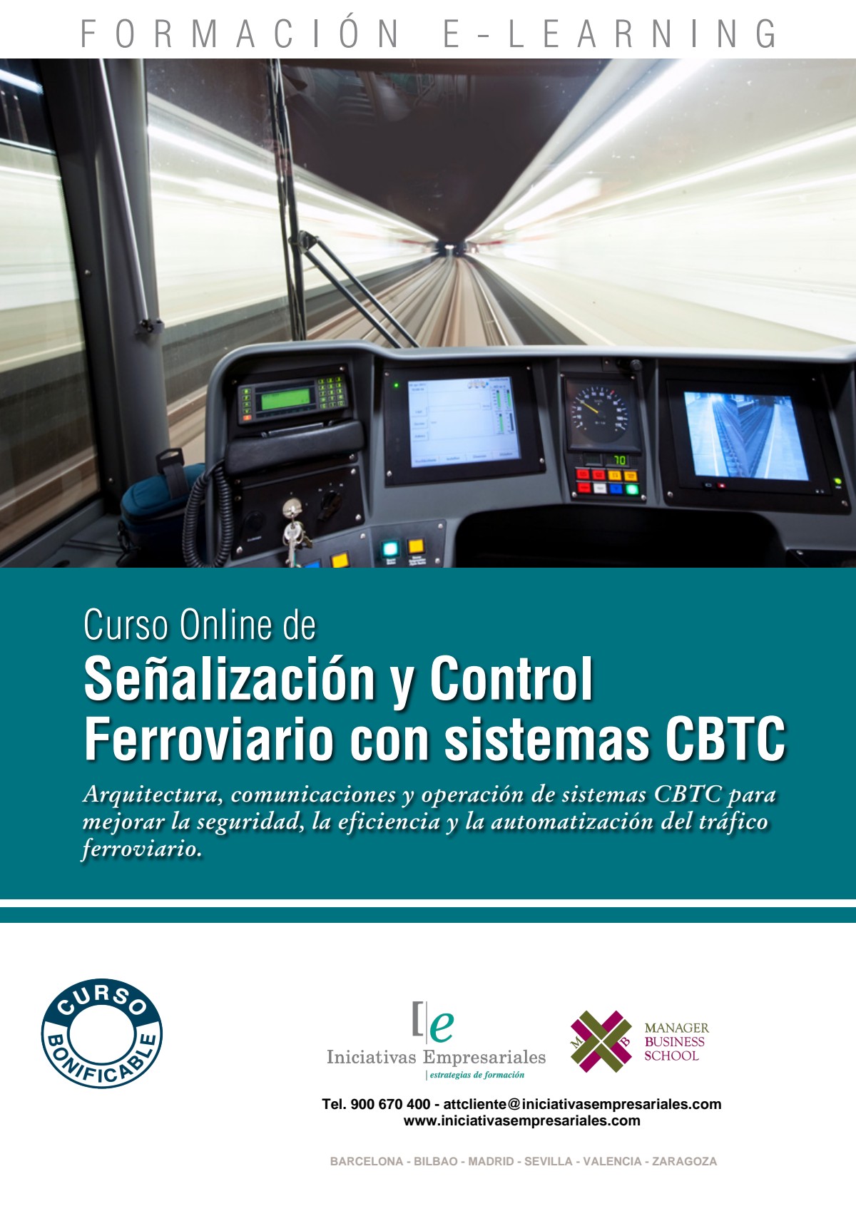 Señalización y Control Ferroviario con sistemas CBTC