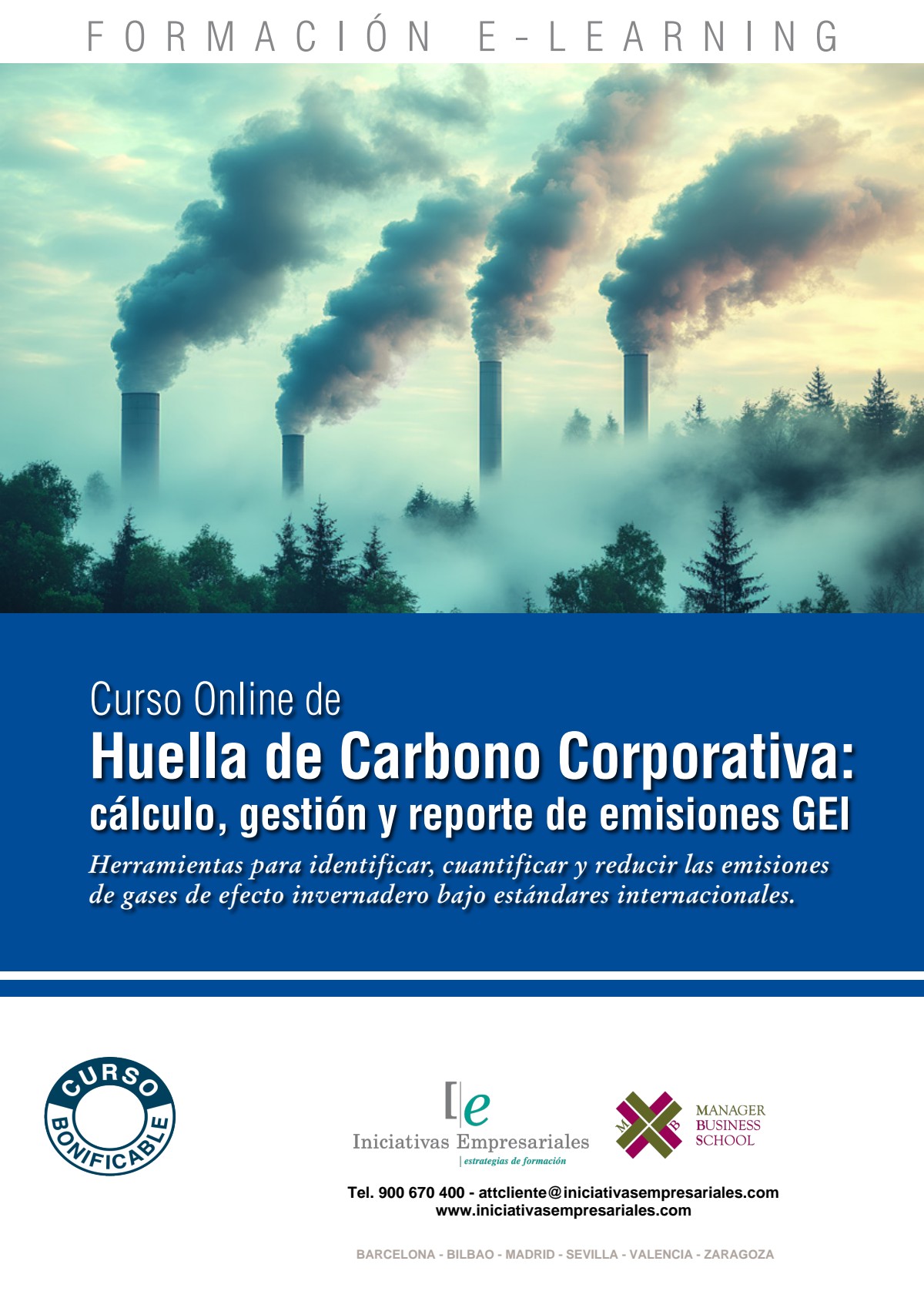 Huella de Carbono Corporativa: cálculo, gestión y reporte de emisiones GEI
