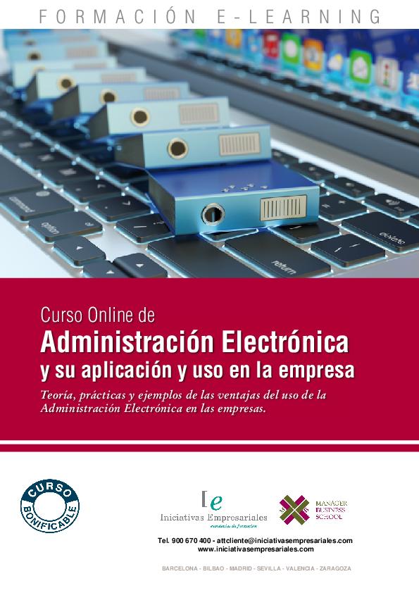 Administración Electrónica y su aplicación y uso en la empresa