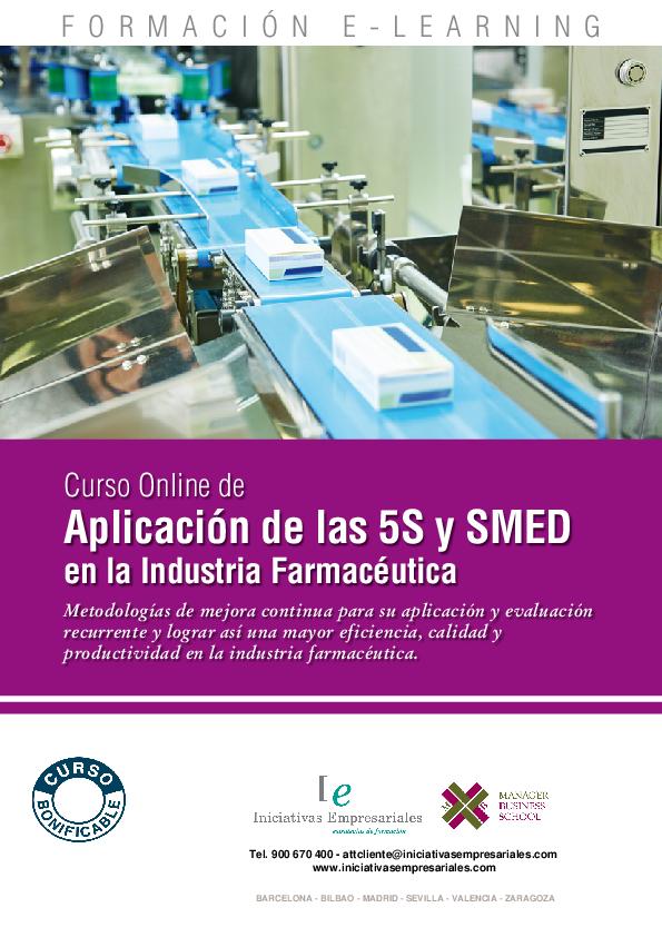Aplicación de las 5S y SMED en la Industria Farmacéutica