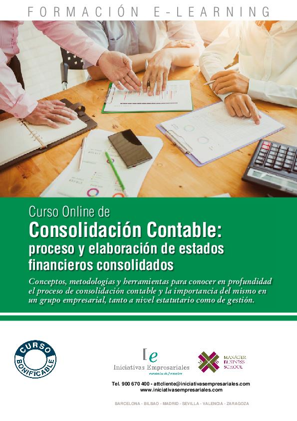 Consolidación Contable: proceso y elaboración de estados financieros consolidados