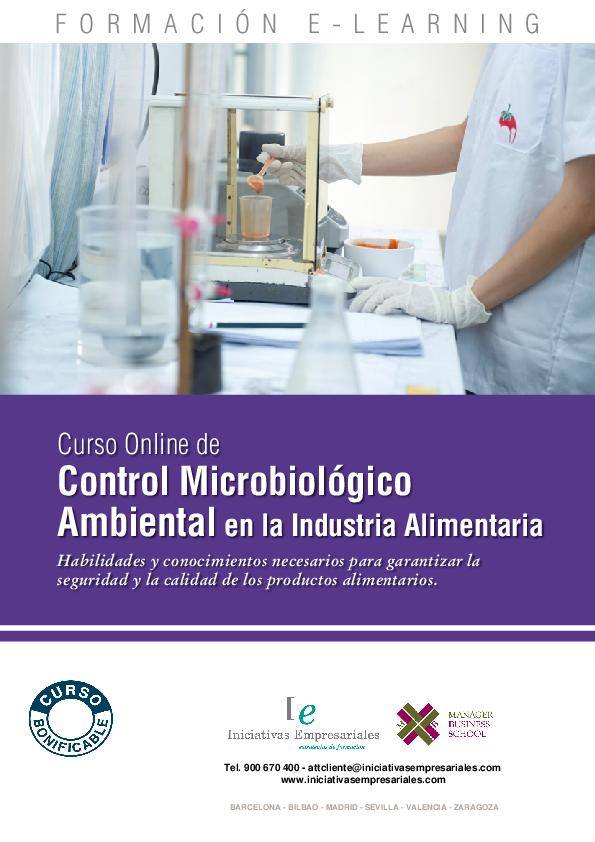 Control Microbiológico Ambiental en la Industria Alimentaria