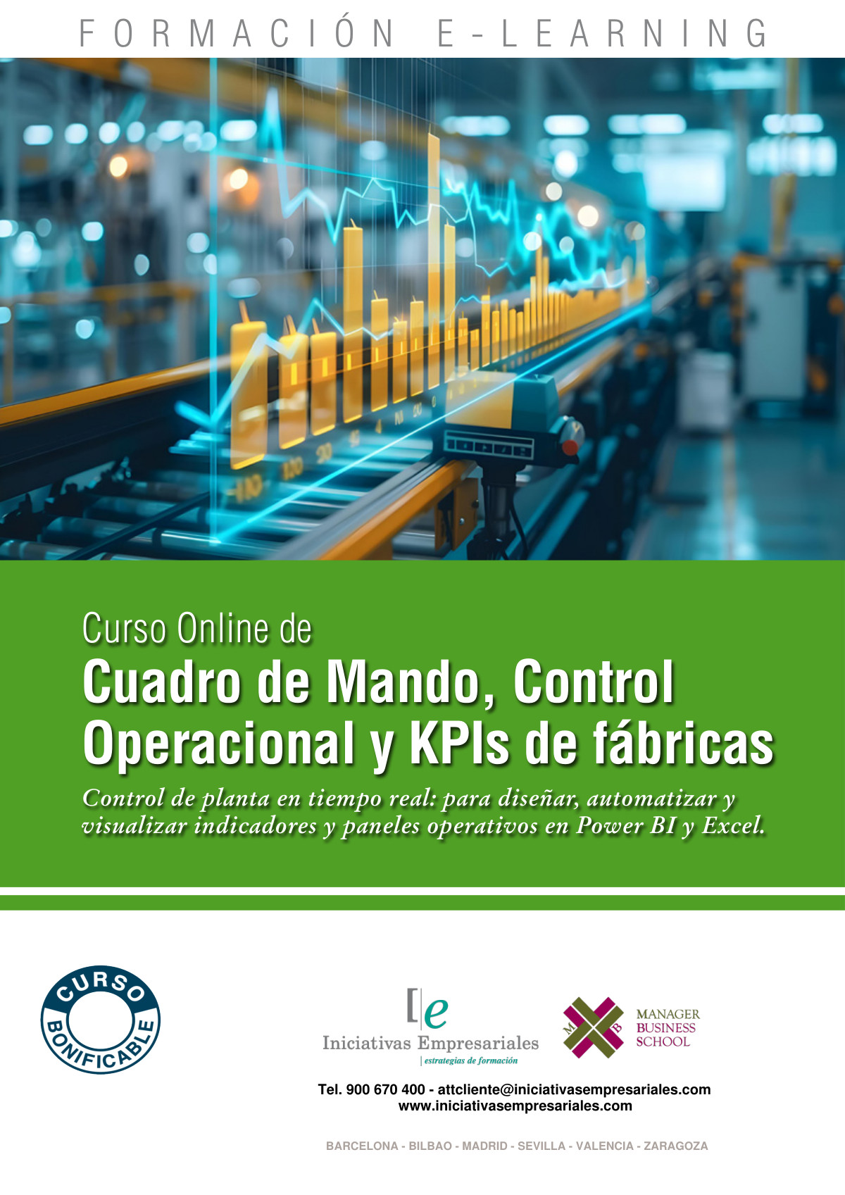 Cuadro de Mando, Control Operacional y KPIs de fábricas