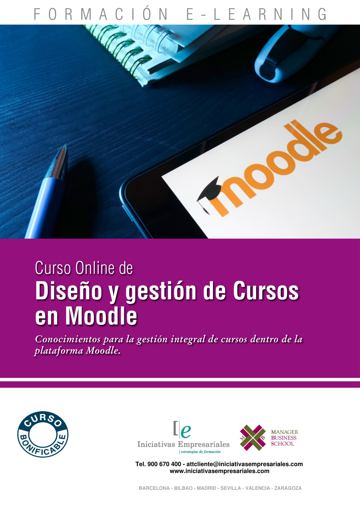 Diseño y gestión de Cursos en Moodle