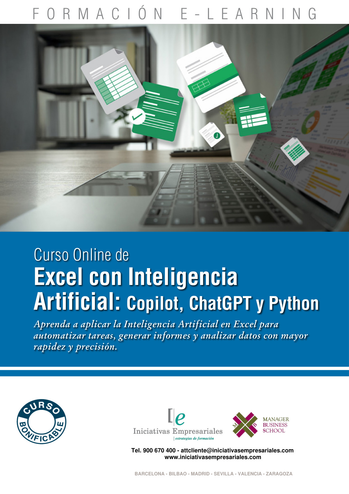 Excel con Inteligencia Artificial: Copilot, ChatGPT y Python