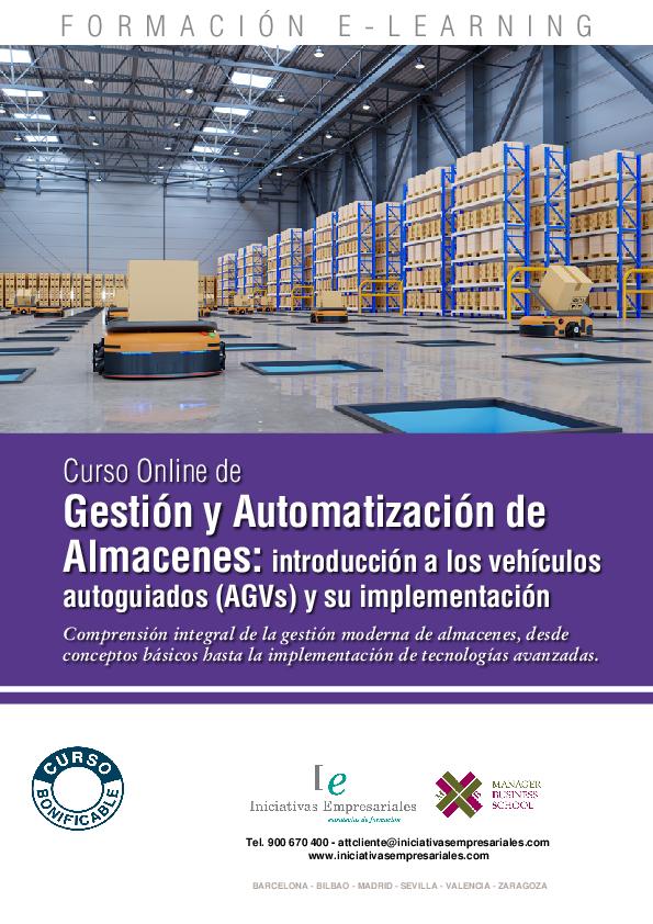 Gestión y Automatización de Almacenes: introducción a los vehículos autoguiados (AGVs) y su implementación