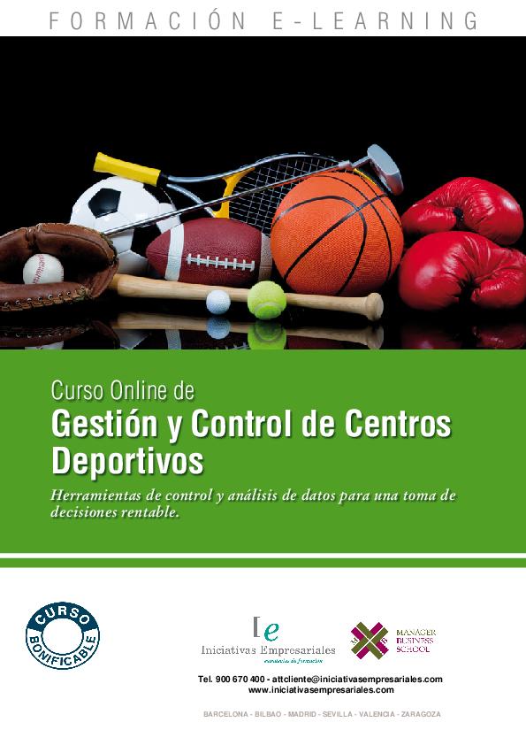 Gestión y Control de Centros Deportivos