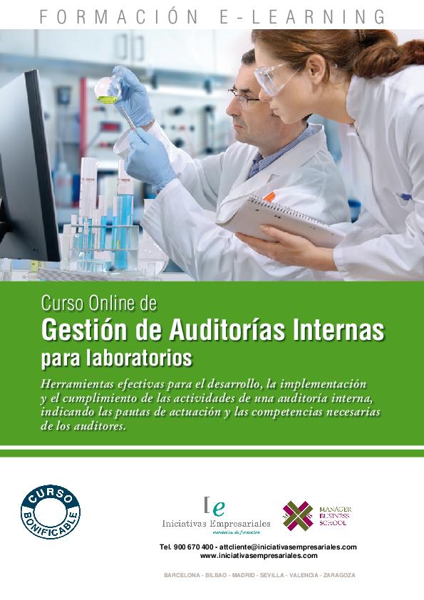 Gestión de Auditorías Internas para laboratorios
