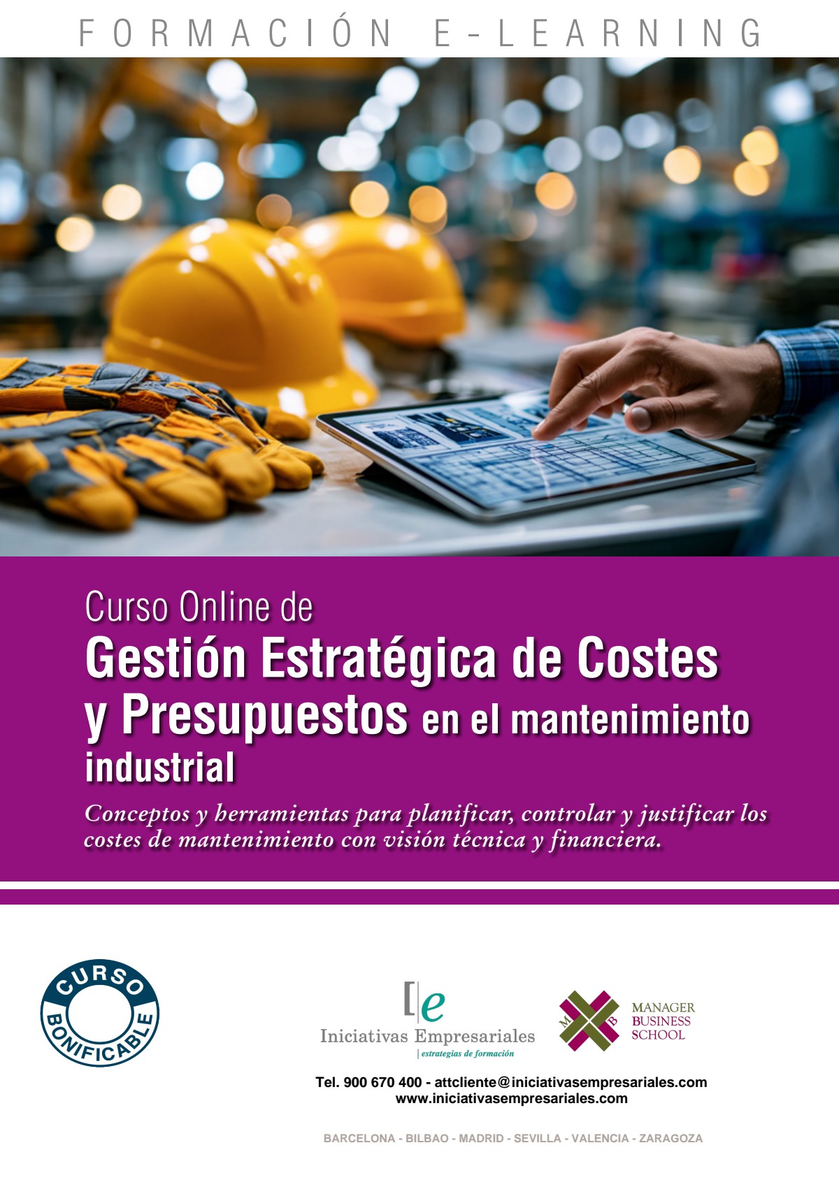 Gestión Estratégica de Costes y Presupuestos en el mantenimiento industrial
