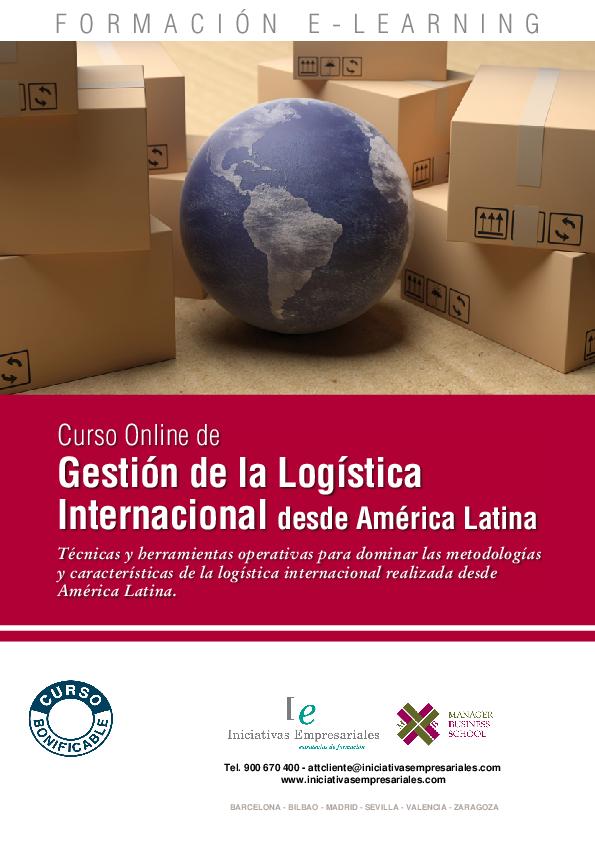 Gestión de la Logística Internacional desde América Latina