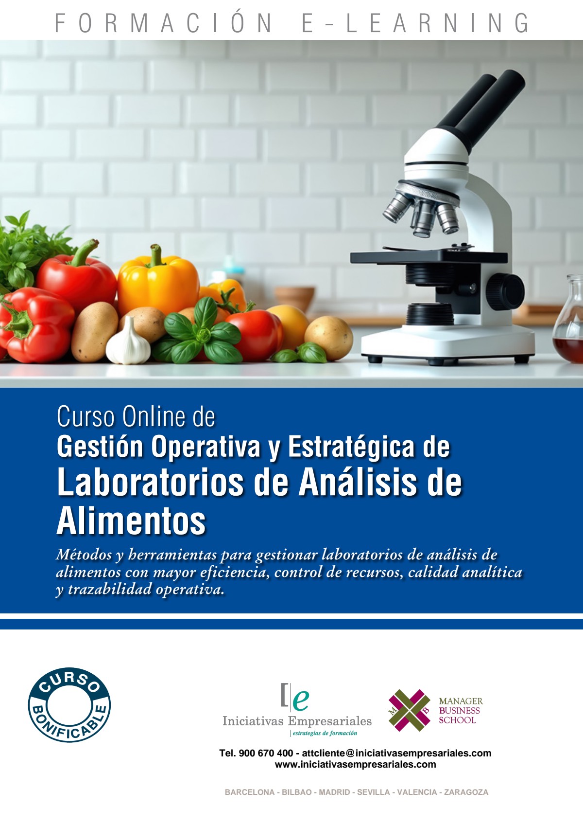Gestión Operativa y Estratégica de Laboratorios de Análisis de Alimentos