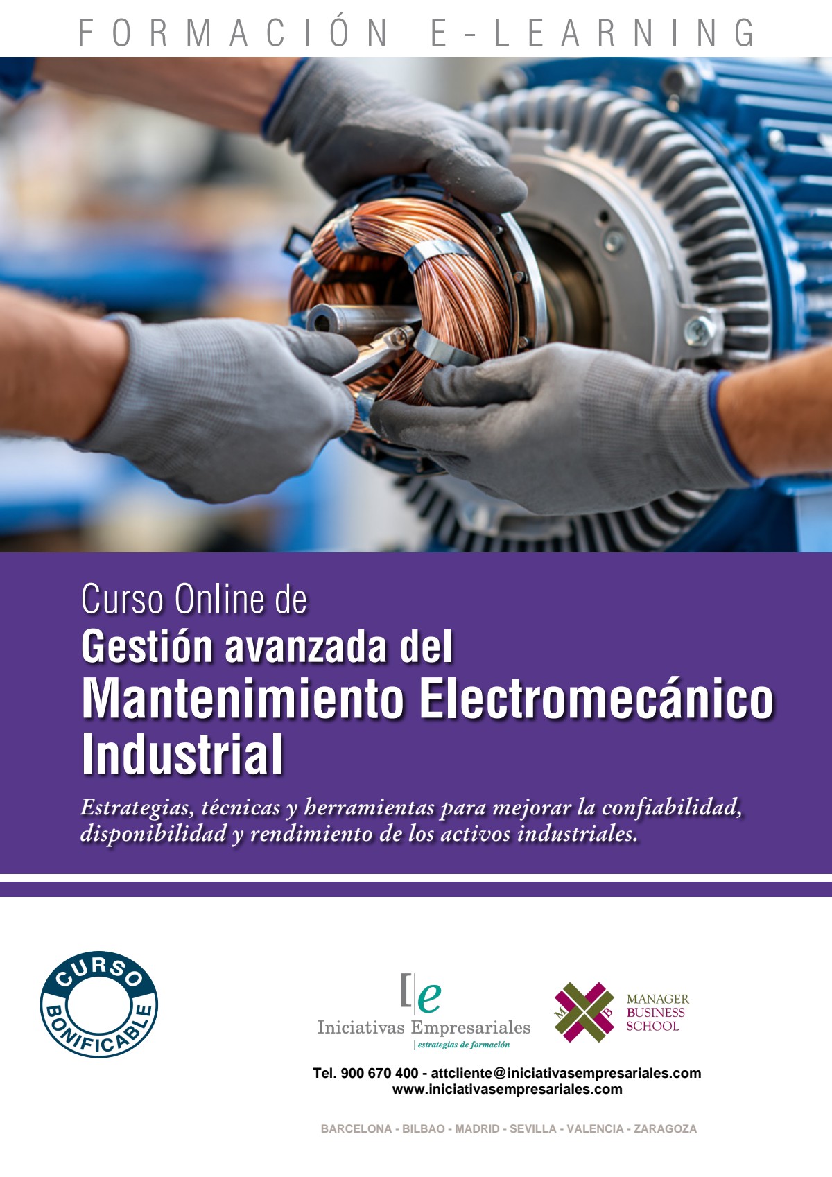 Gestión avanzada del Mantenimiento Electromecánico Industrial