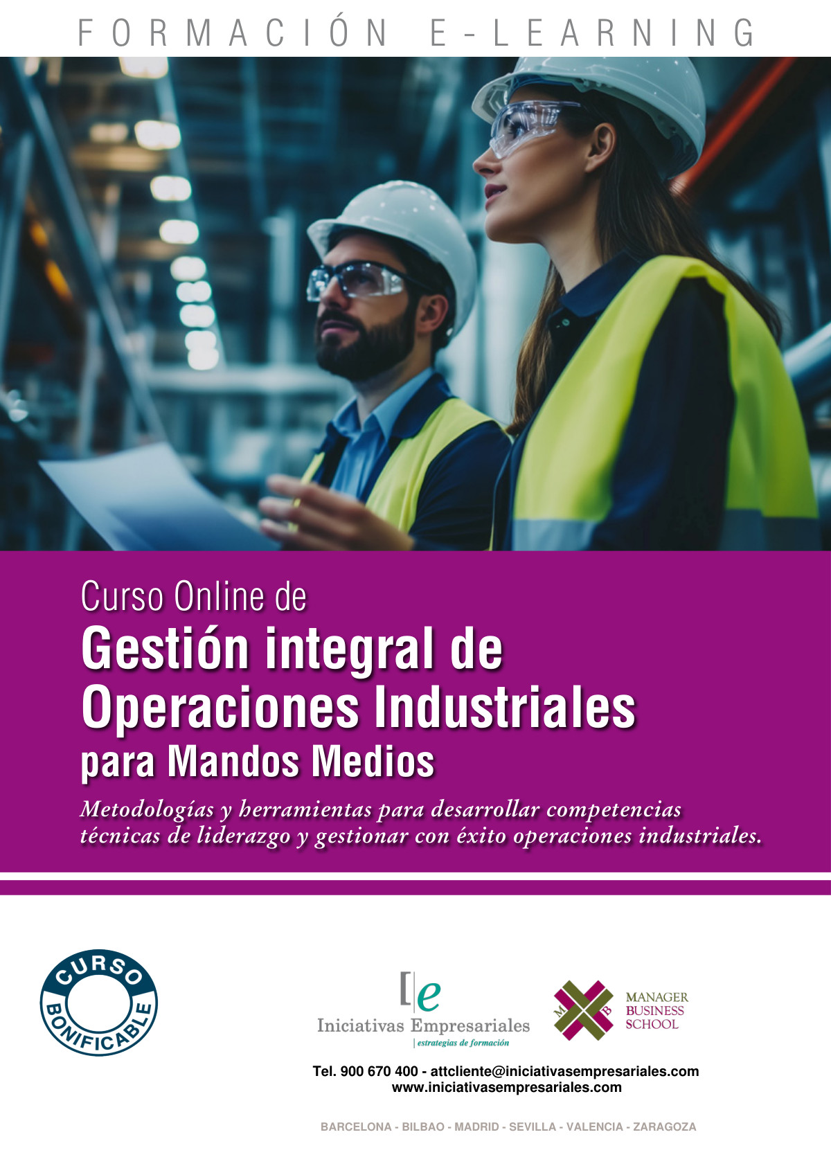 Gestión integral de Operaciones Industriales para Mandos Medios