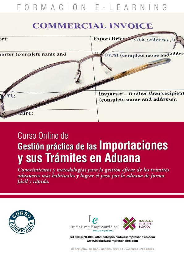 Gestión práctica de las Importaciones y sus Trámites en Aduana