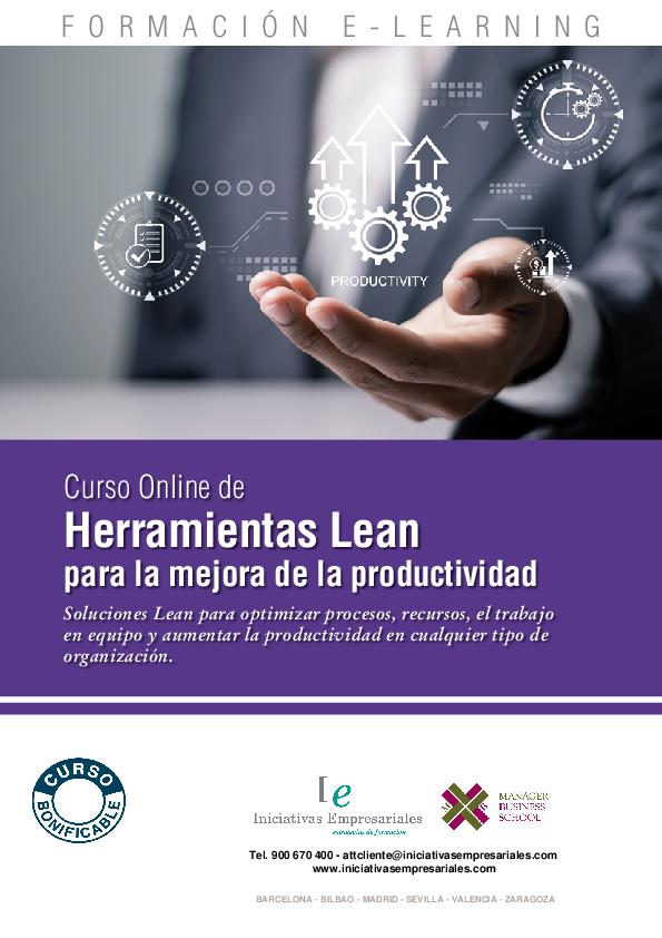 Herramientas Lean para la mejora de la productividad