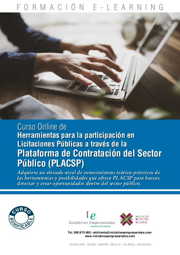 Herramientas para la participación en Licitaciones Públicas a través de la Plataforma de Contratación del Sector Público (PLACSP)