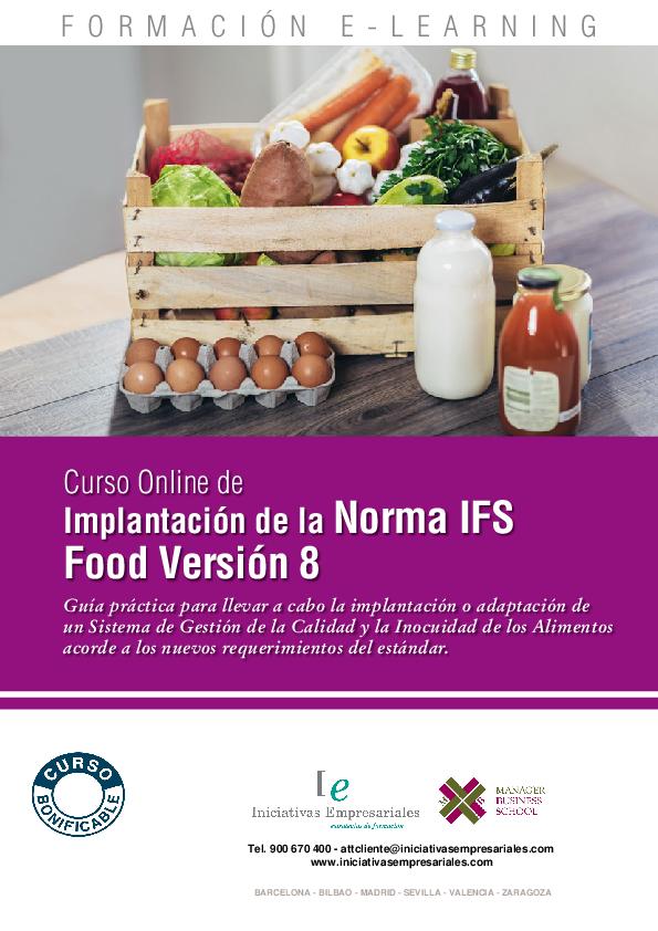 Implantación de la Norma IFS Food Versión 8