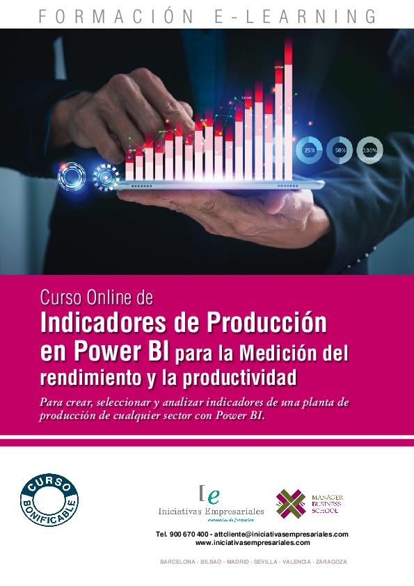 Indicadores de Producción en Power BI para la Medición del rendimiento y la productividad