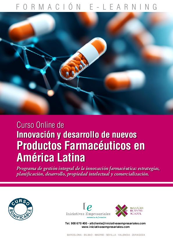 Innovación y desarrollo de nuevos Productos Farmacéuticos en América Latina