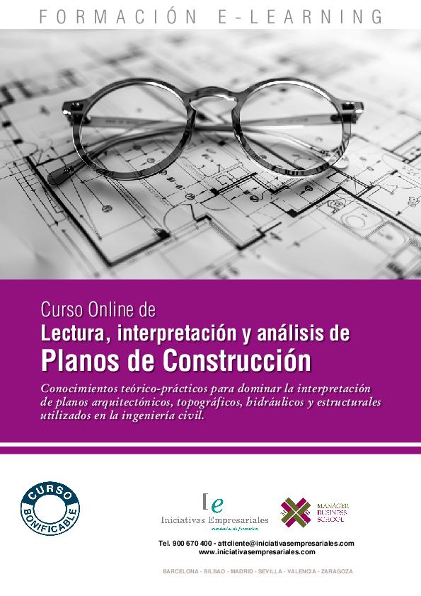 Lectura, interpretación y análisis de Planos de Construcción