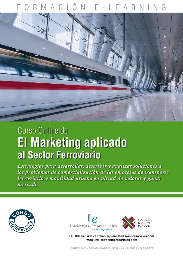El Marketing aplicado al Sector Ferroviario