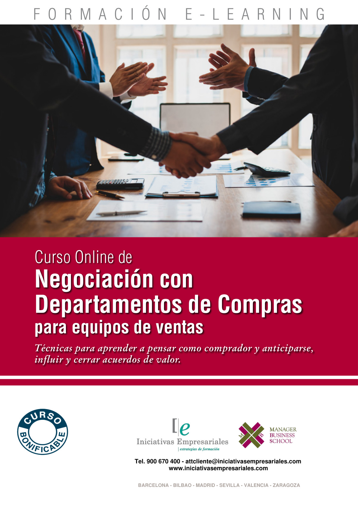 Negociación con Departamentos de Compras para equipos de ventas