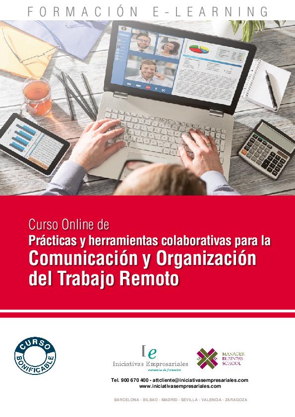 Prácticas y herramientas colaborativas para la Comunicación y Organización del Trabajo Remoto