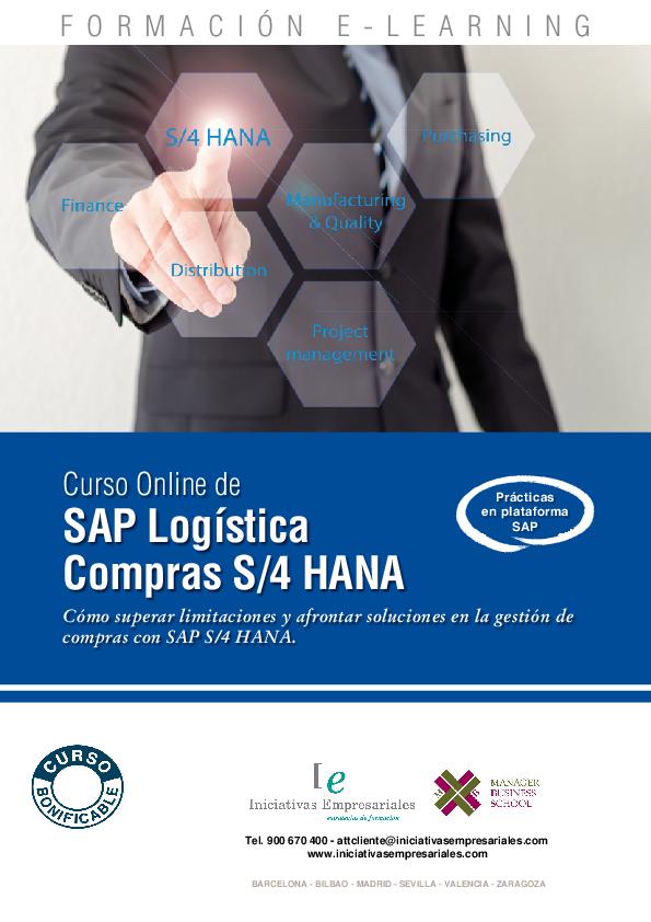 SAP Logística Compras S4 HANA